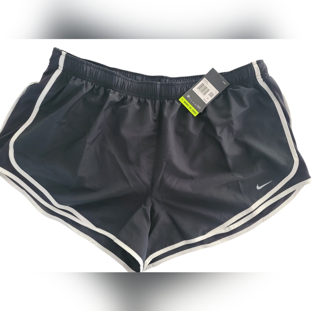 Nike Women's Running Dri Fit Sports Shorts Black Size 2X